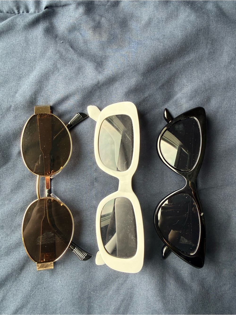 White Rectangular Women’s Sunglasses - Brand